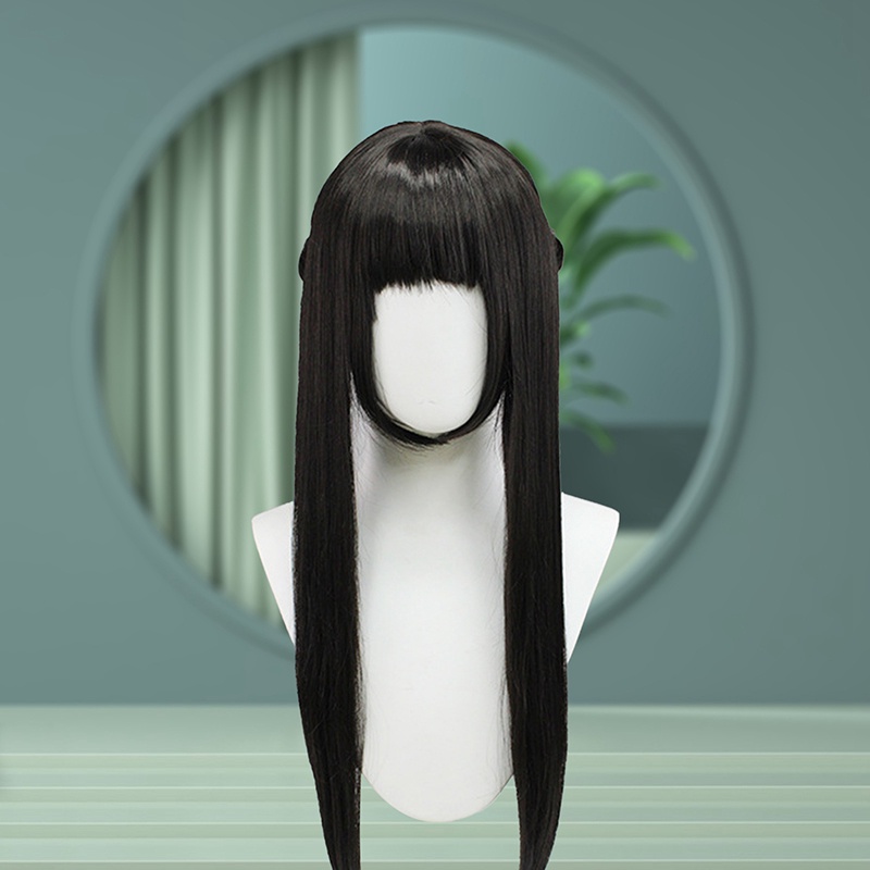 Tóc Giả Dài Màu Đen Hóa Trang Nhân Vật Yor Forger