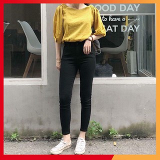 Quần jean nữ ⚡️𝗙𝗥𝗘𝗘𝗦𝗛𝗜𝗣 ⚡️ Quần skinny jean 9 tấc cạp cao cùng nàng mix mọi đồ yêu thích