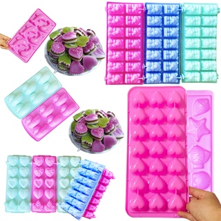 Khuôn rau câu mini, khay đá, khuôn làm thạch trà sữa lá, hoa, trái tim, con vật... tha hồ chọn