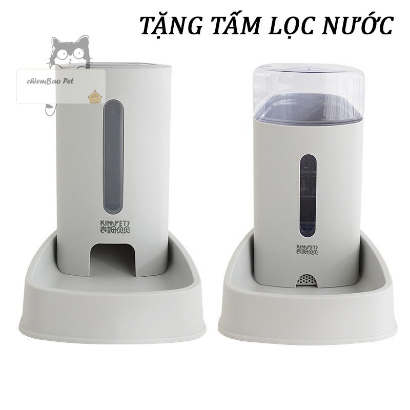 COMBO Bát ăn tự động và bát uống tự động chó mèo 3,8 lít sỉ SLL-bát ăn tự động chó mèo -nekoshop