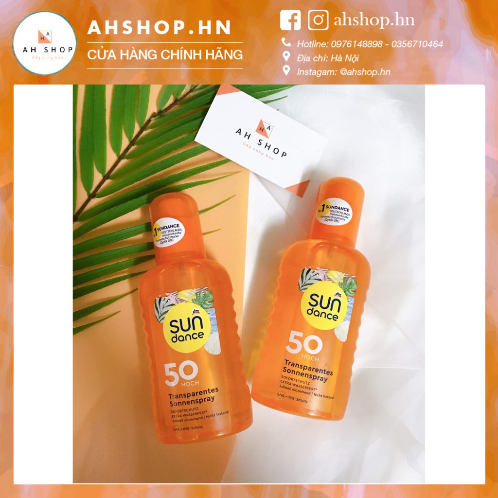 ☀️Xịt Chống Nắng SUNDANCE SPF50 - 200ml ☀️