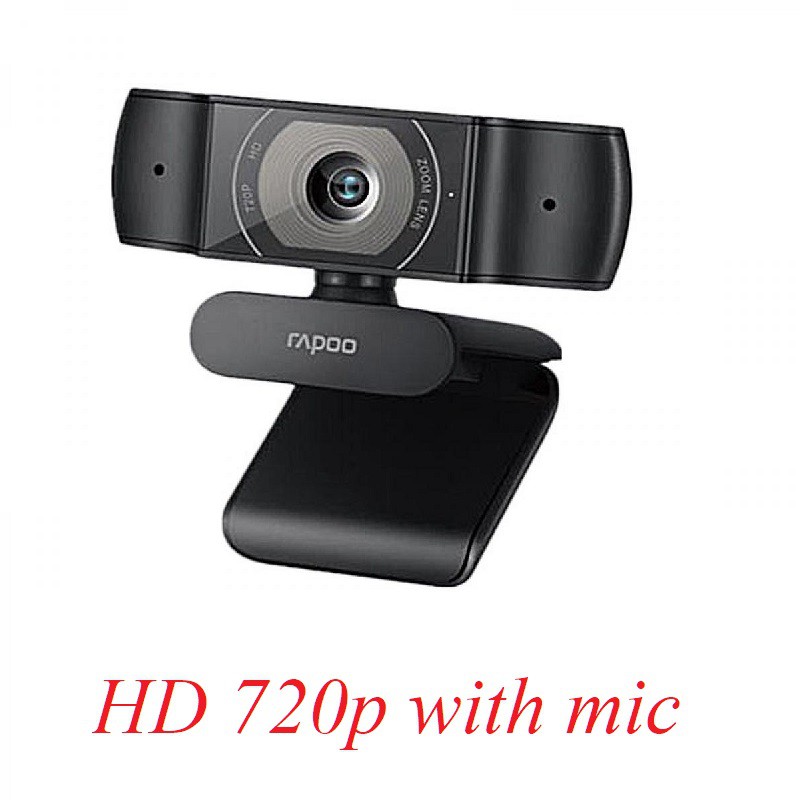 Webcam Rapoo c200 có tích hợp micro usb độ phân giải HD 720P rõ đẹp dùng dạy và học online 25737