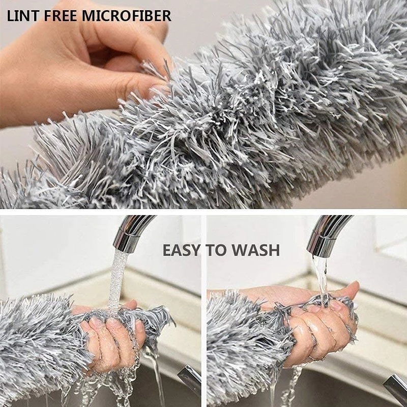 Chổi Quét Bụi Bằng Sợi Micro / Thép Không Gỉ Có Thể Thu Gọn 280cm Tiện Dụng Cho Gia Đình