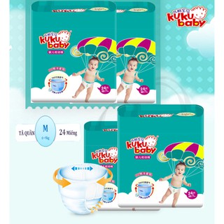 Tả quần Kuku Baby chính hãng nội địa trung M24 (Bịch Nhỏ)