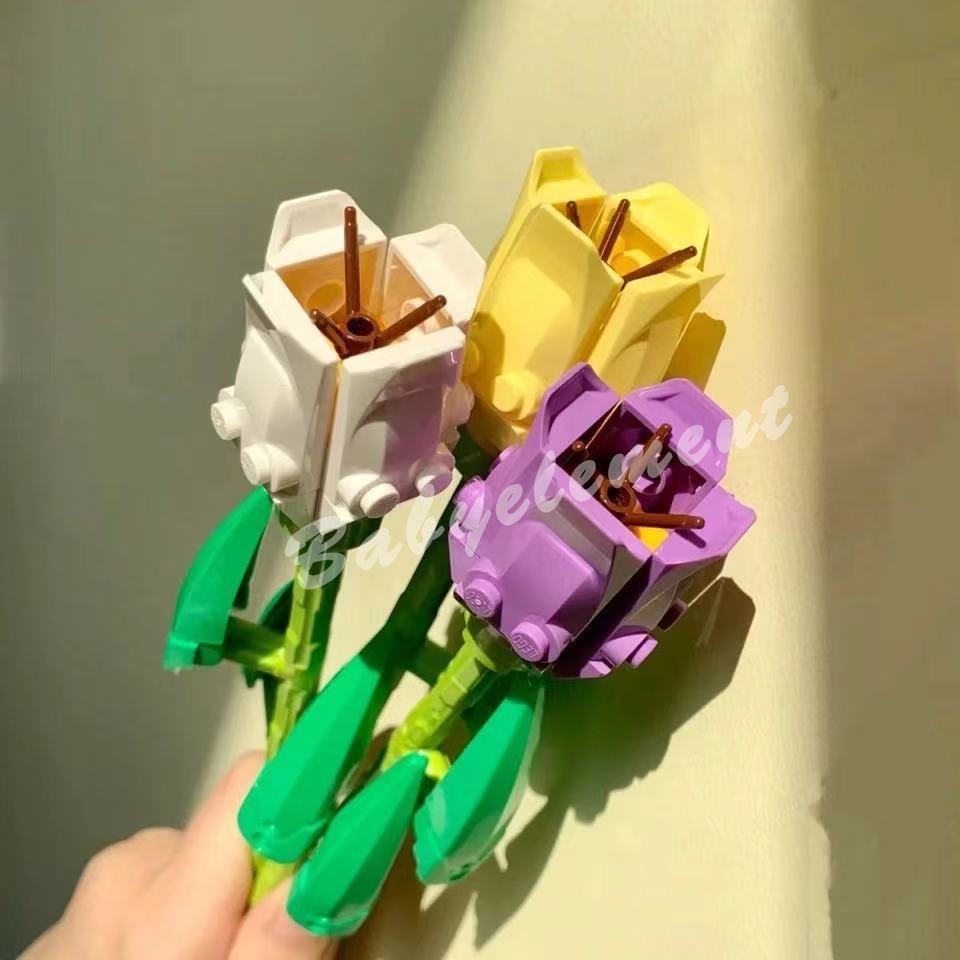 Bộ Đồ Chơi Lắp Ráp Mô Hình Bó Hoa Hồng Lãng Mạn Cho Bé