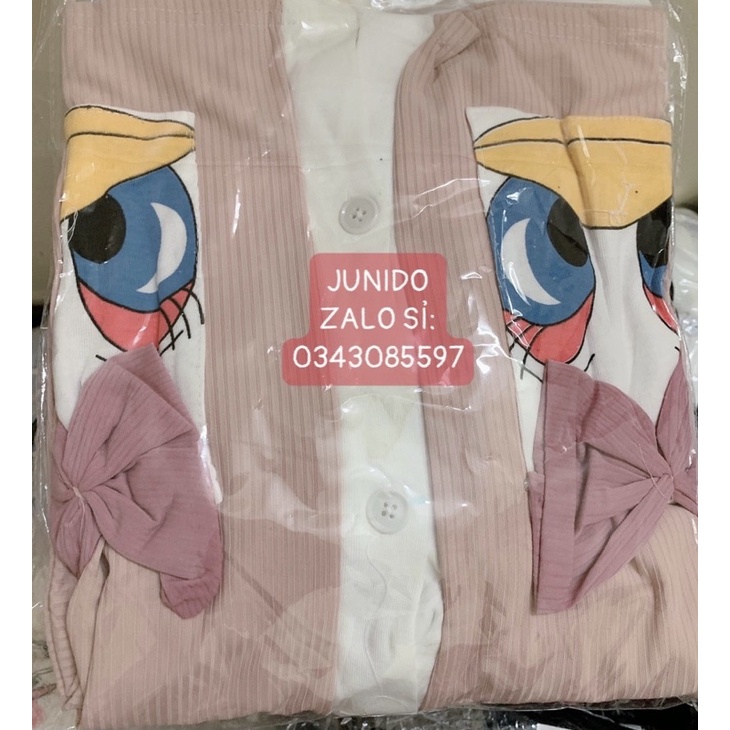 Bộ Ngủ Pyjama Cotton Kiểu Cổ Yukata Korea Style Mùa Hè JUNIDO