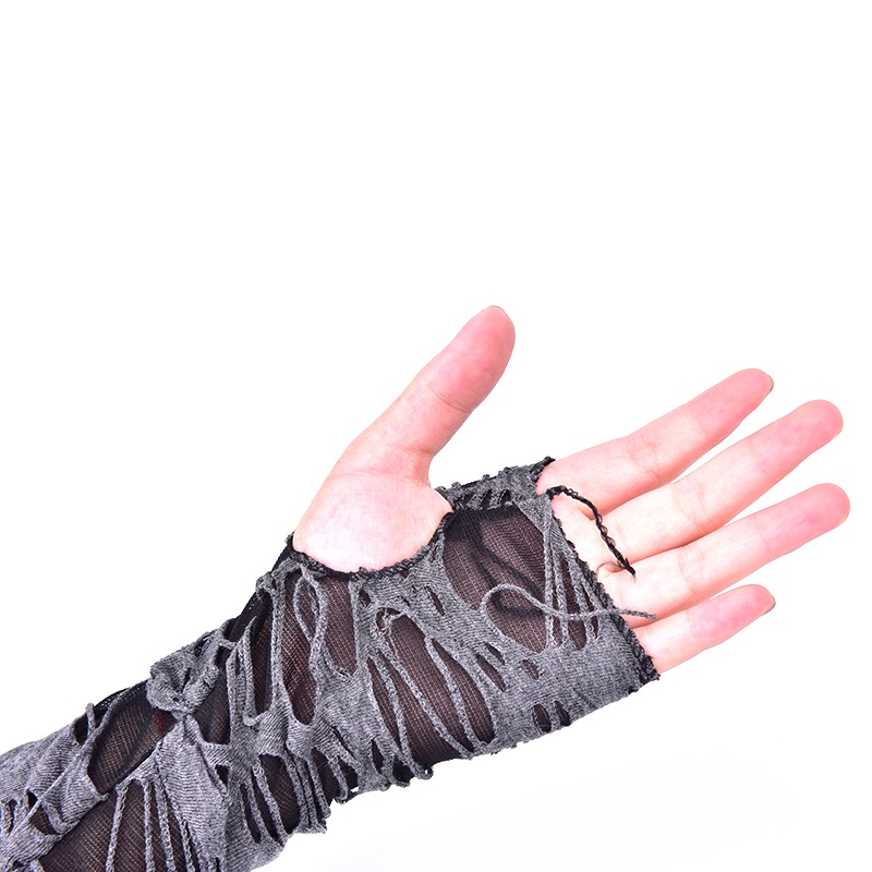 Adore A Pair Gothic Arm Warmer Fingerless Beggar Punk Halloween Gloves Hole Cosplay Jointflowersnew