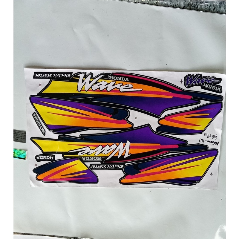 (quá rẻ) trọn bộ tem xe wave 110 màu đỏ đen xịn