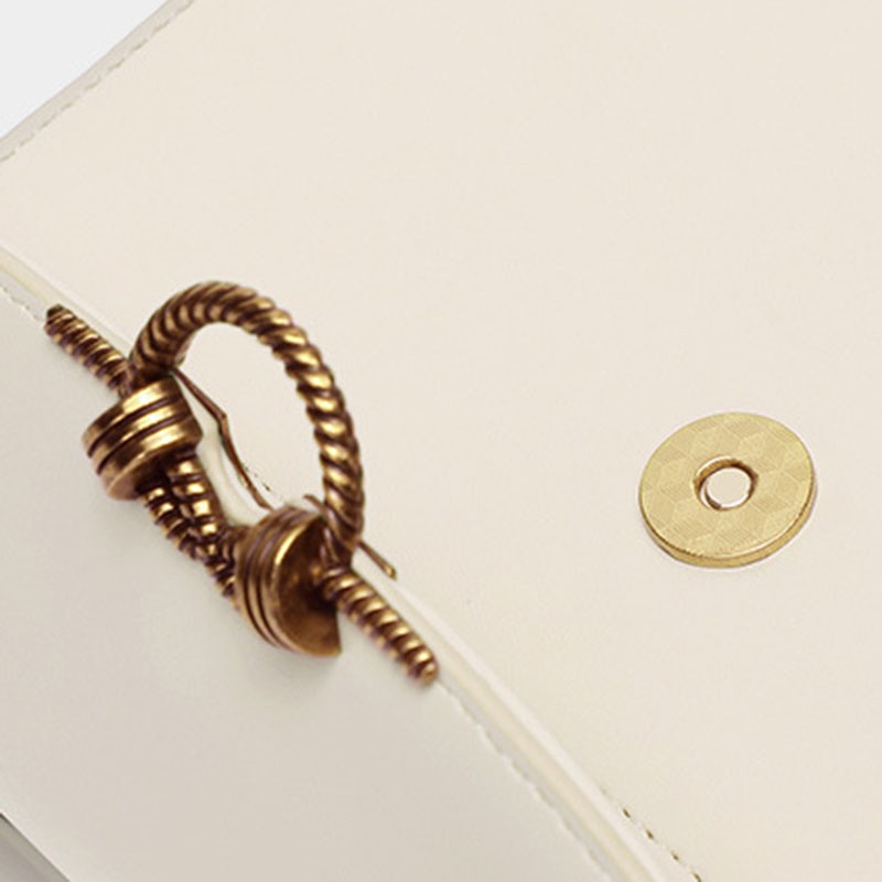 Túi đeo vai IELGY dáng vuông nhỏ dây đeo sợi xích thời trang dành cho nữ