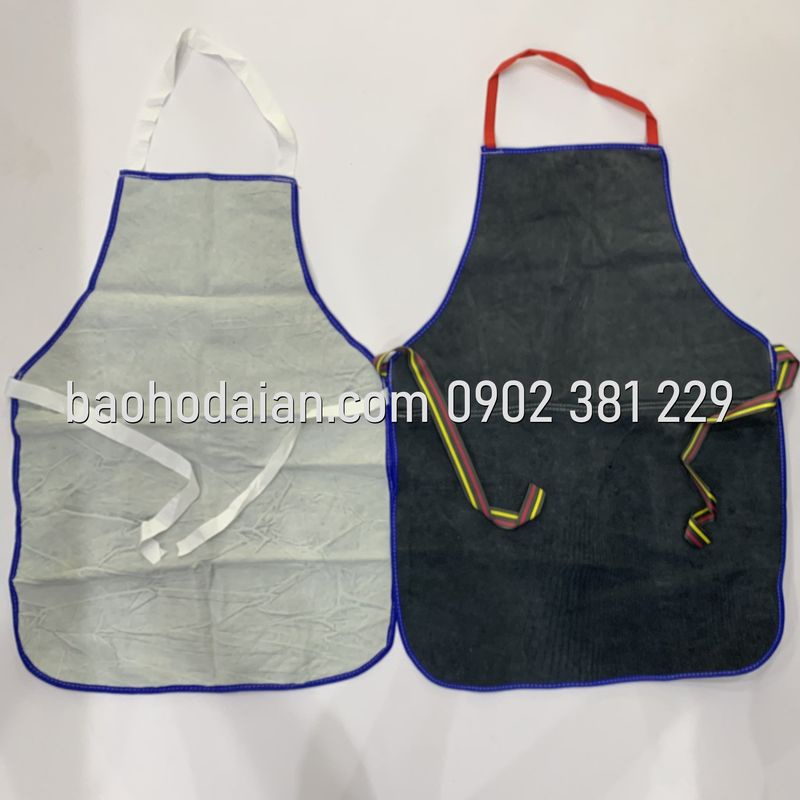 Yếm da hàn xì tạp dề da nối chịu nhiệt chống nóng da bò