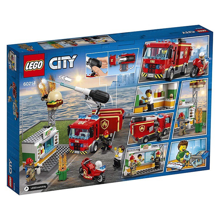 LEGO-Cứu Hỏa Tiệm Bánh Burger 60214