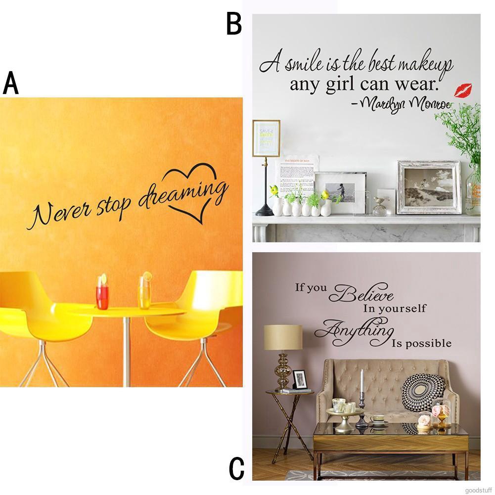 Decal dán tường là các trích dẫn ý nghĩa bằng tiếng Anh | BigBuy360 - bigbuy360.vn