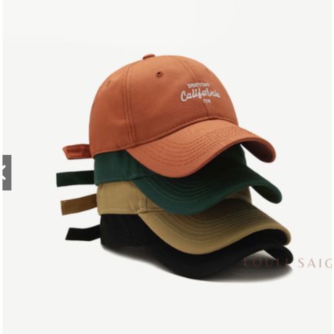 Mũ lưỡi trai nam nữ form Unisex Nón kết thêu chữ phong cách Ulzzang Hàn Quốc