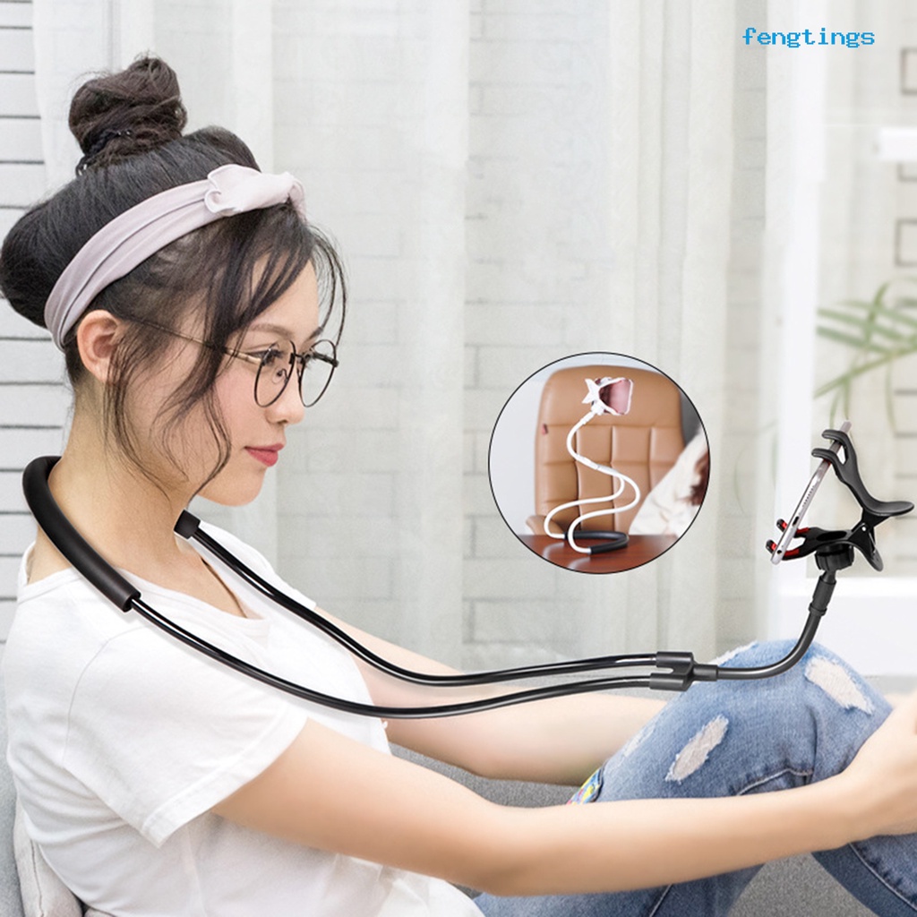 Giá đỡ điện thoại xoay 360 độ đeo cổ tiện dụng đa năng