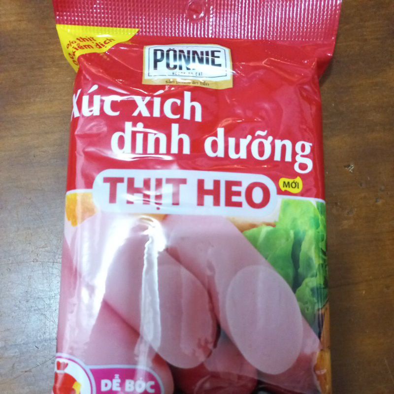 Xúc xích dinh dưỡng thịt heo Ponnie 175g