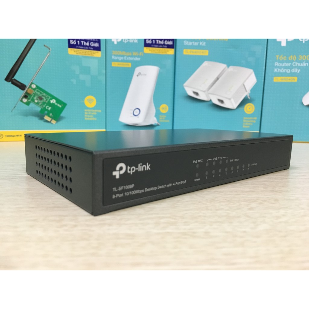 Switch TP-Link TL-SF1008P 8 Port 10/100Mpbs 4 cổng PoE