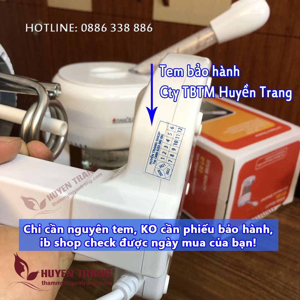 Combo Máy Xông Hơi Nóng DT03 Kết Hợp Mặt Nạ Lạnh Se Khít Lỗ Chân Lông Thay Thế Máy Xông Nóng Lạnh Thẩm Mỹ Huyền Trang