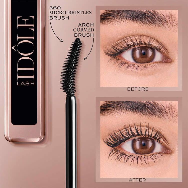 [ Minisize 2.5ML  ] Mascara dày, dài mi và cong mi Lancôme Lash Idole Lash-Lifting &amp; Volumizing Mascara màu Glossy Black