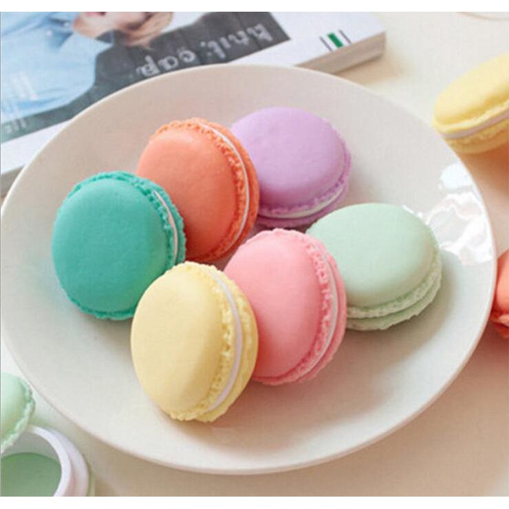 Bánh macaron nhựa mini đựng trang sức, phụ kiện chụp ảnh decor