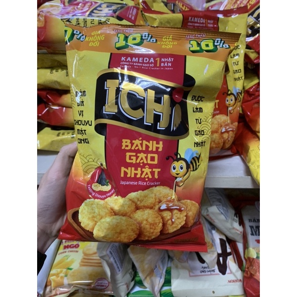 Bánh gạo Nhật Ichi vị shouyu mật ong gói 100g/180g