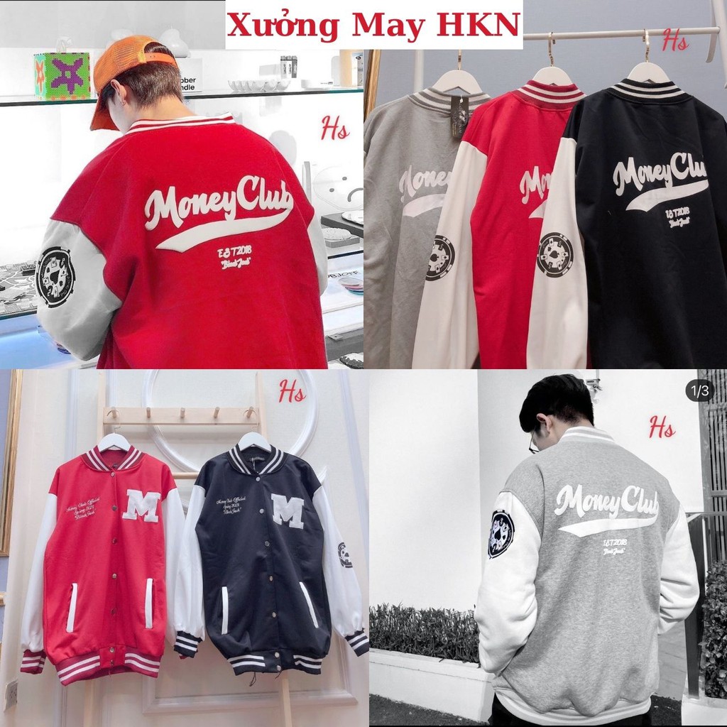 Áo Bomber Chữ M Nam Nữ Mã 438 Xưởng May HKN