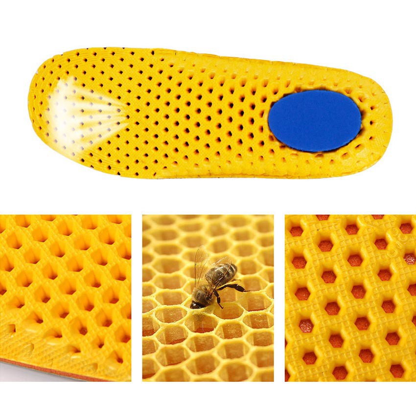 Combo 02 cặp lót giày thể thao (GIÁ BÁN GỒM 2 CẶP-ĐỦ DÙNG CHO 2 ĐÔI GIÀY) tổ ong kháng lực TX05