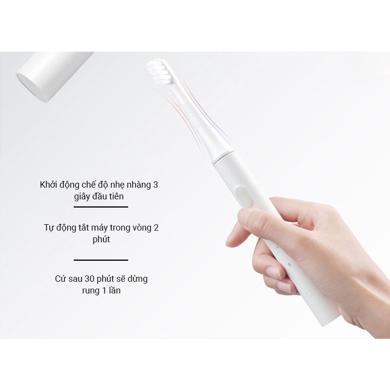 Bàn chải đánh răng điện Xiaomi T100 - Pin sạc - Kháng nước IPX7