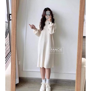 Đầm len đầy dịu dàng ấm áp basic