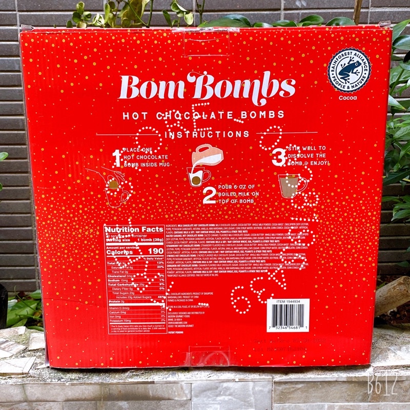 Viên bomb chocolate kèm kẹo tan chảy thả sữa