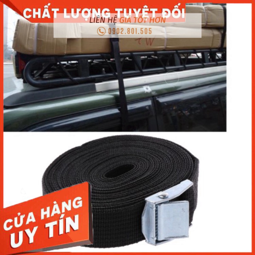 Dây chằng Hàng, buộc hàng, siết hàng hành lý Khóa cam 25mm không móc 250kg nhiều kích thước Kho Sài Gòn