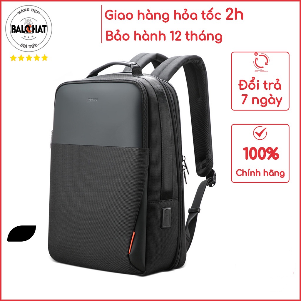 Balo laptop thời trang BOPAI - ĐA NĂNG loại mở rộng, chống thấm nước, có cổng USB