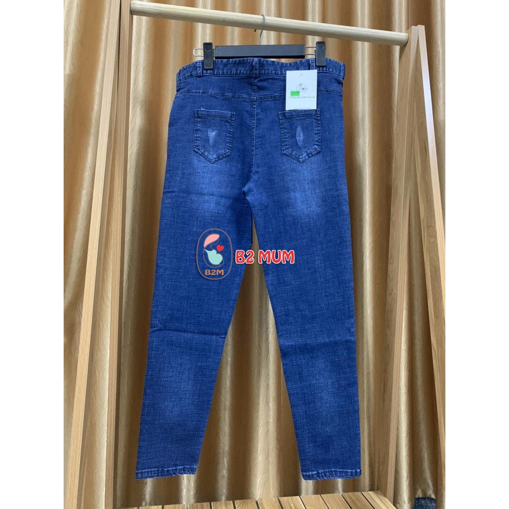 Q07 Quần bầu bò baggy cào xanh from rộng thoải mái 2 MUM