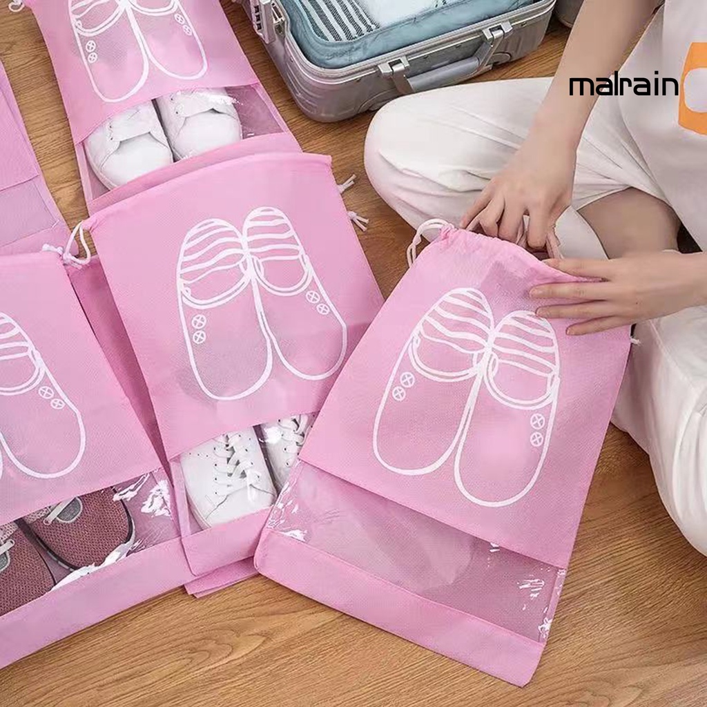 Túi Đựng Giày Bằng Vải Không Dệt Trong Suốt Chống Nước Chống Bụi