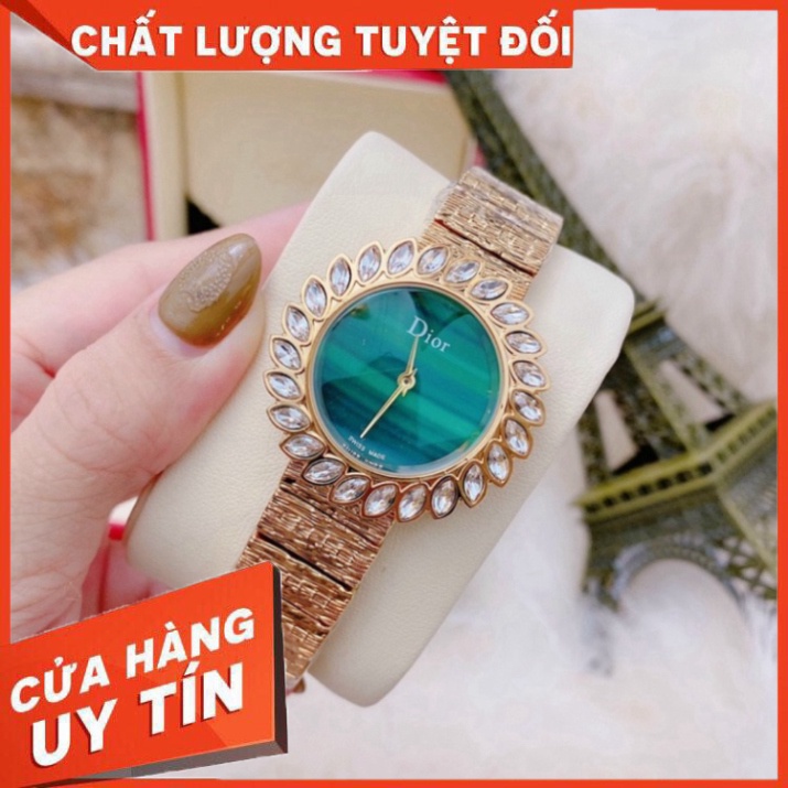 Đồng Hồ Nữ DIOR Thời Trang, Đồng Hồ Đẹp Đeo Tay Dây Mành Kim Loại Chống Nước Cao Cấp Siêu Hót Sang Chảnh -