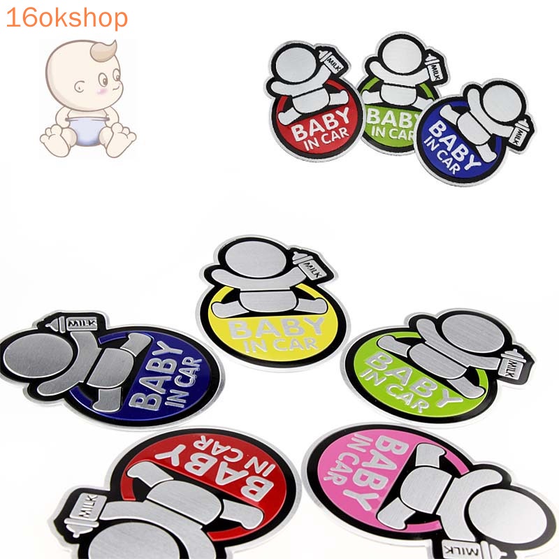 Miếng Dán Đề Can In Chữ Baby In Car Trang Trí Xe Hơi