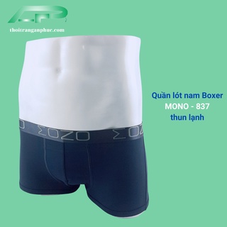 Quần lót nam boxer thun lạnh cao cấp MONO - 837 quần sịp đùi co giãn thông thoáng thoải mái