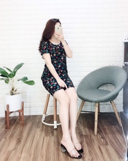Bộ mặc nhà vải lanh Hàn.