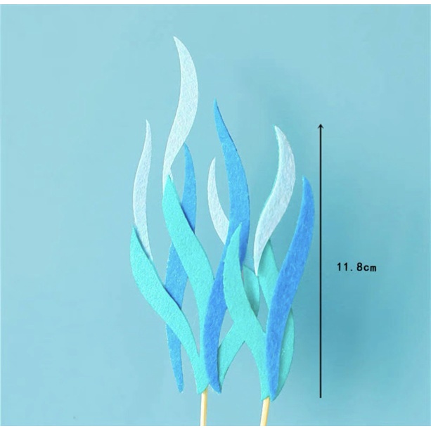 Set 2 que xốp rong biển - Phụ kiện trang trí bánh sinh nhật