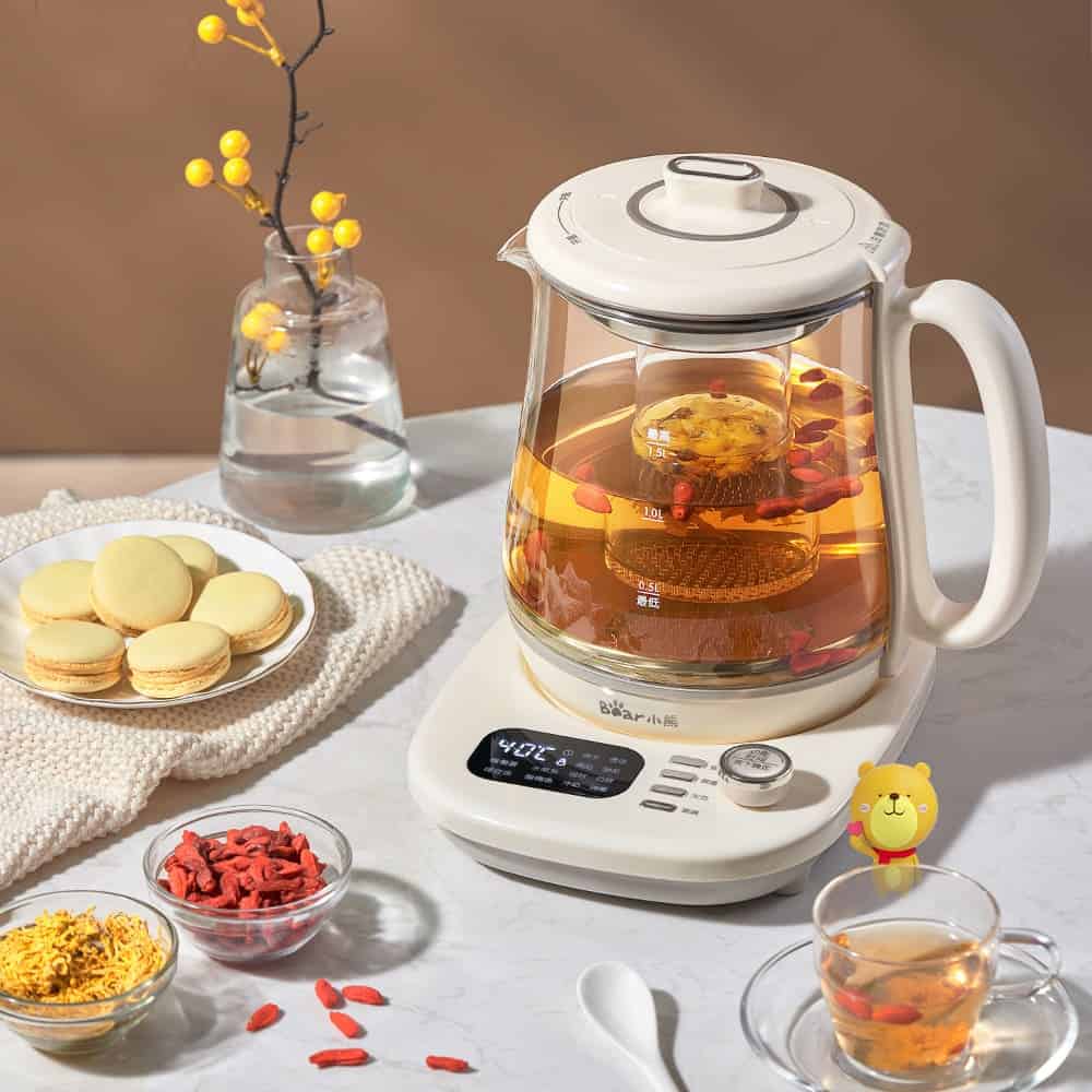 Máy Pha Trà Mini, Chưng Yến, Đun Nước, Giữ Ấm Bear SUBE011 (YSH-C15Q5) , Dung Tích 1.5L