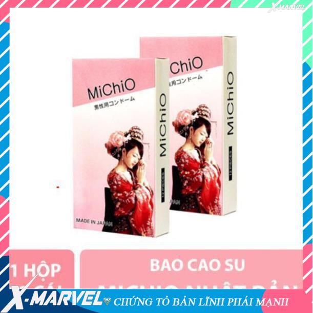 Bao cao su MICHIO Nhật Bản - Gân gai, khử mùi tối đa, co giãn linh hot /điều hòa niềm vui