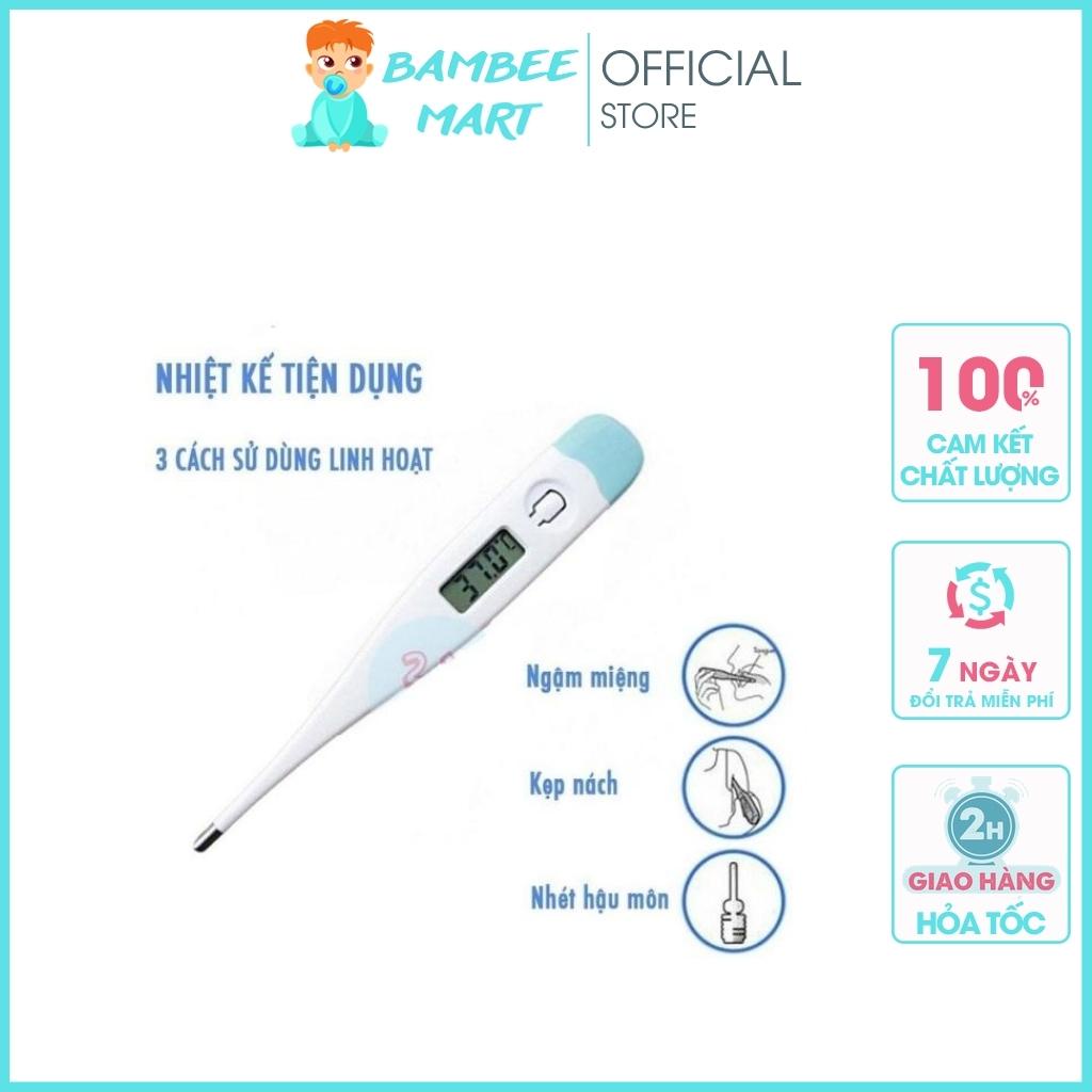 Nhiệt kế điện tử DIGITAL THERMOMETER SW-2077 nhỏ gọn chống nước an toàn cho trẻ NHKE02 BamBee Mart