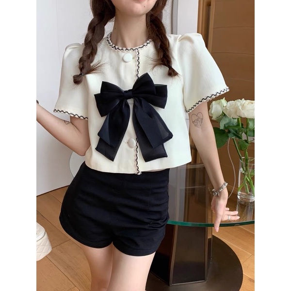 SET ÁO DẠ NƠ + QUẦN SHORT TÂY