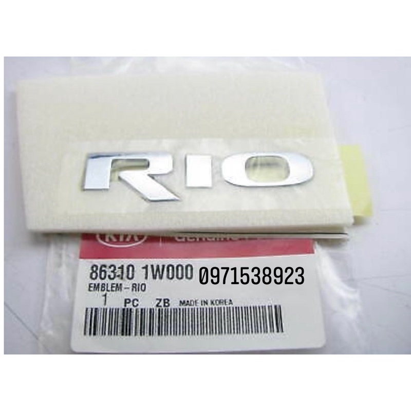 LOGO CHỮ RIO DÁN XE KIA RIO XỊN CHÍNH HÃNG 863101W000