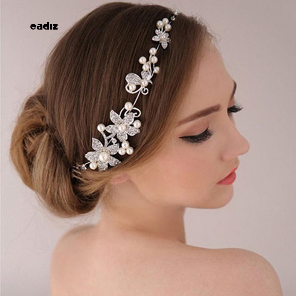 Cài tóc hoa đính đá thời trang dành cho cô dâu
