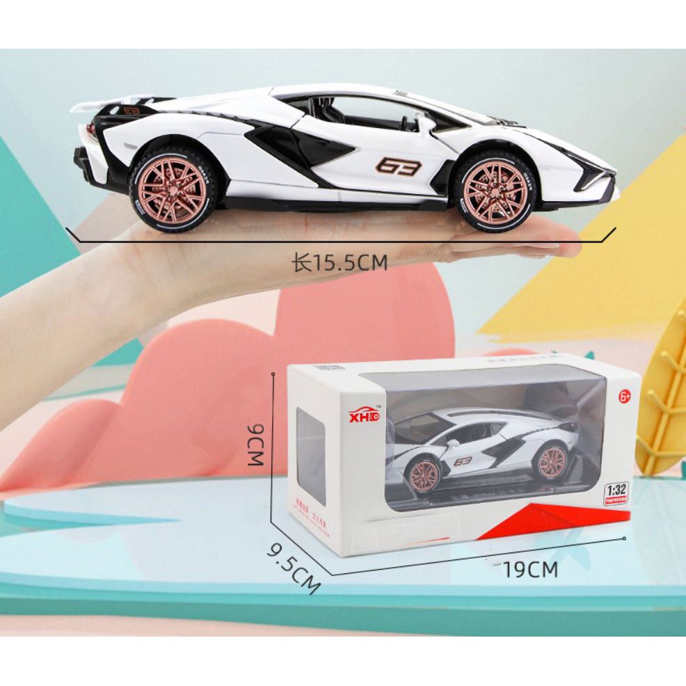 Xe mô hình kim loại Lambo Lighting tỷ lệ 1:32