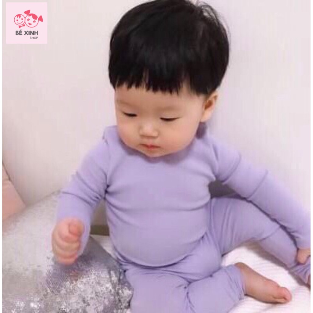 Minky mom đồ bộ dài tay cho bé gái bé trai trẻ em [XÃ HÀNG] bộ Minky mom chính hãng thun lạnh DÀI TAY CẠP CAO cho bé gái