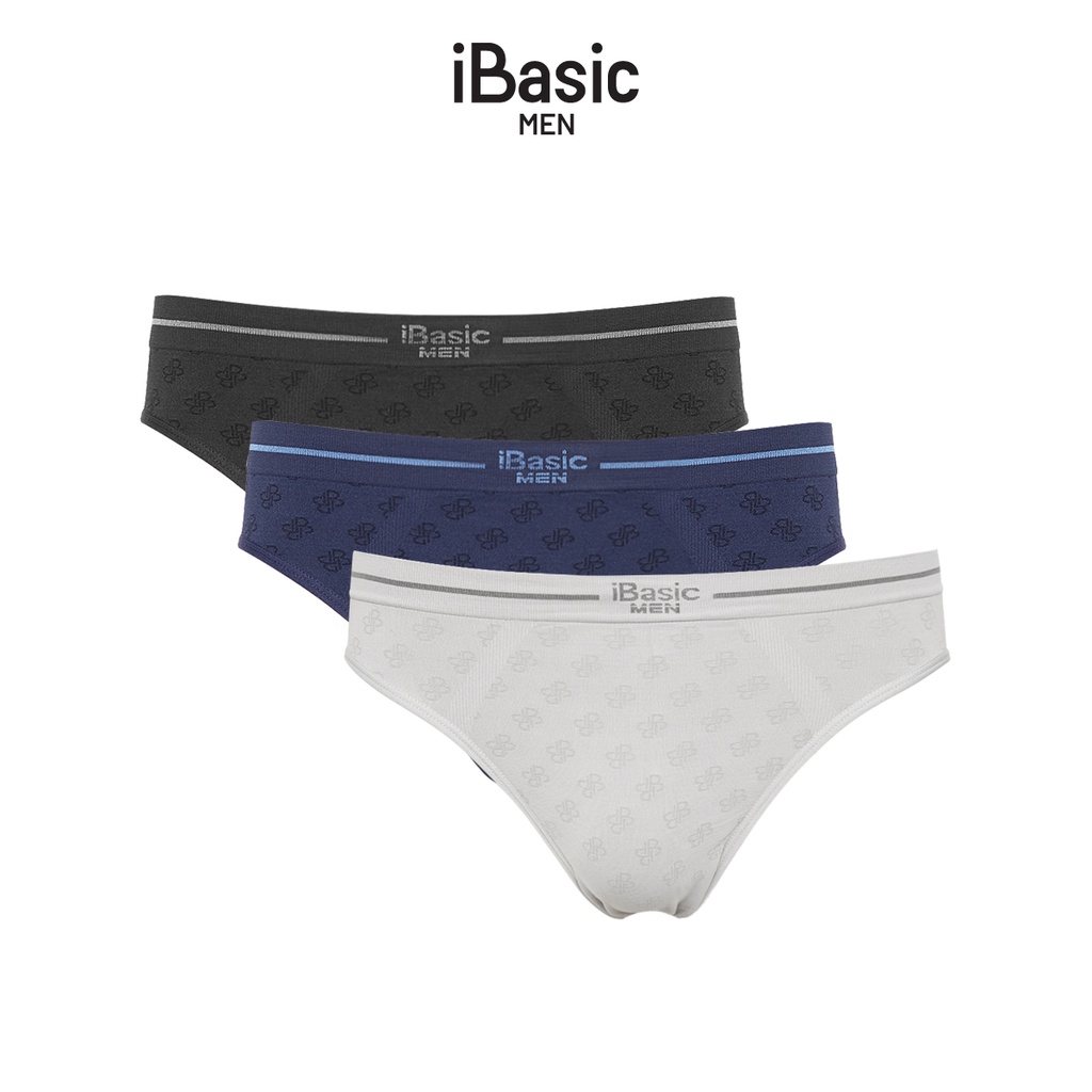 Combo 3 quần lót nam không đường may Brief Seamless iBasic PANM094