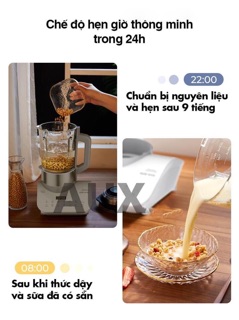 Máy làm sữa hạt AUX mẫu đế trònnhập nguyên chiếc chính hãng 100%