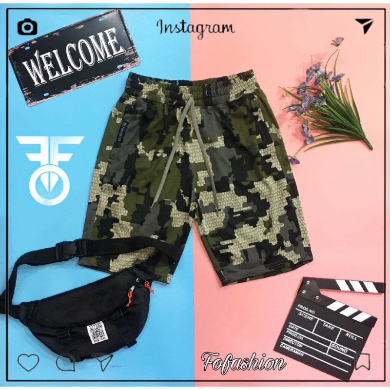 Quần short thun rằn ri MADE BY F.O.F