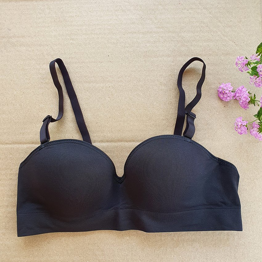 Áo lót 1001 - Chất Cotton - Cúp ngang - Gọng nhựa - Dành cho ngực to và  vừa